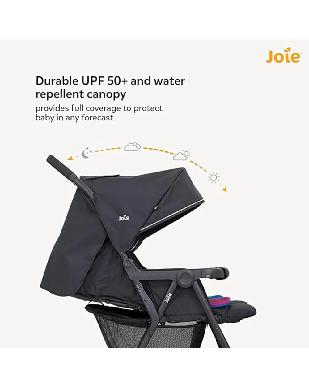 Joie Aire Twin Baby Stroller-Reversible Seat Liners-Automatic Fold Lock-Pram for 0 to 3Y (Upto 15 Kg Each Seat)-Dark Pewter - Image 10