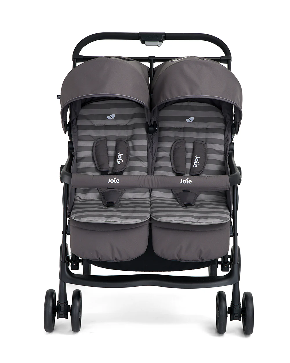 Joie Aire Twin Baby Stroller-Reversible Seat Liners-Automatic Fold Lock-Pram for 0 to 3Y (Upto 15 Kg Each Seat)-Dark Pewter - Image 7