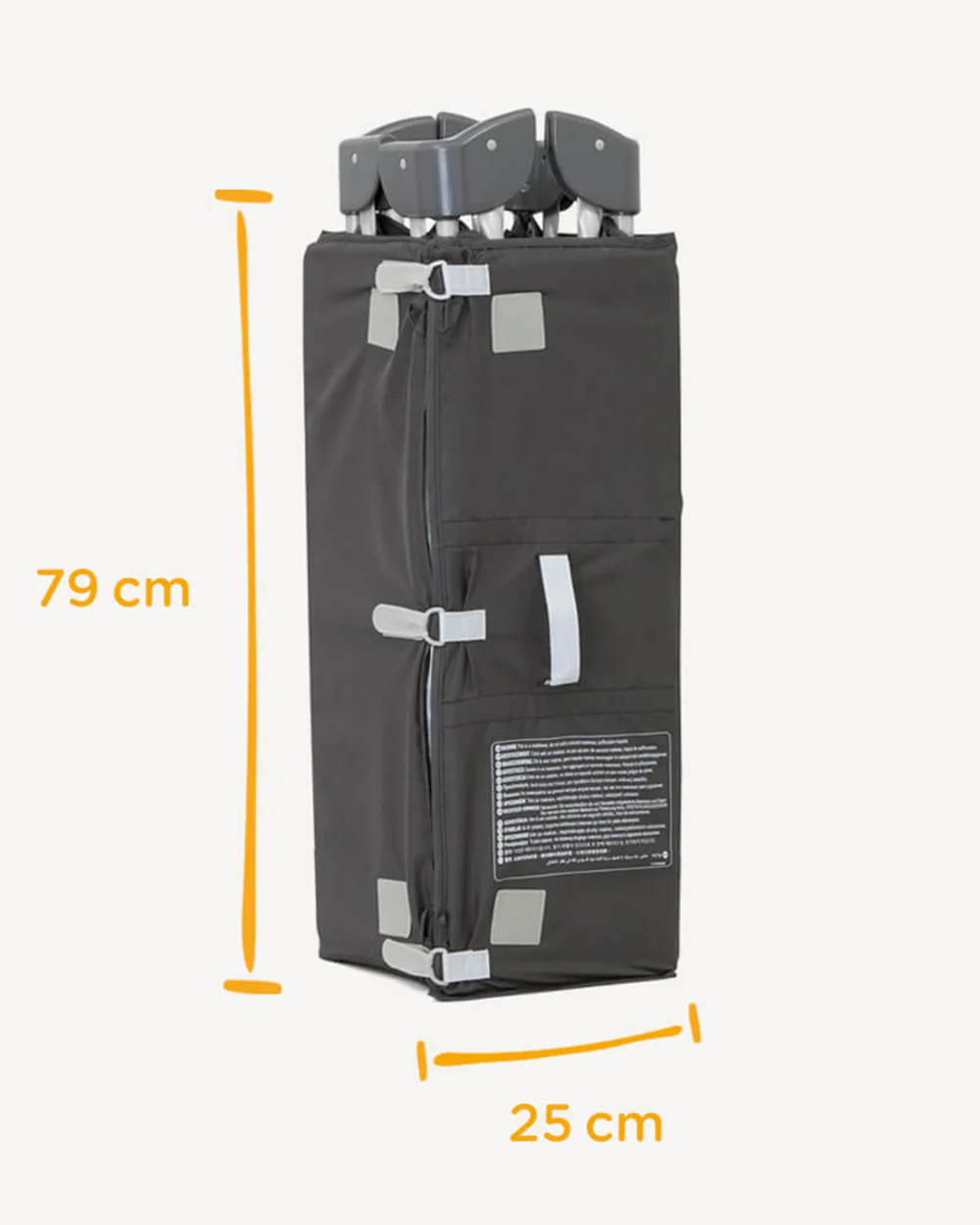 Joie Commuter Change Travel Cot-Changer Included-Compact Fold-For 0M+ (Upto 15 Kg)-Logan - Image 7