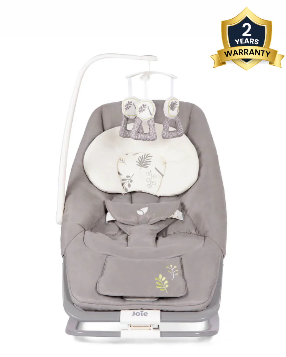 Joie Dreamer Rocker & Bouncer-3 Position Reclining Seat-2 Position Adjustable Leg Rest-With Removable & Rotating Toy Bar-Battery Operated-2 Years Warranty-Upto 9 Kg-Fern - Image 2