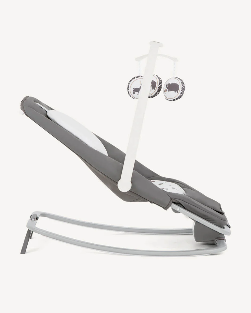 Joie Dreamer Rocker & Bouncer-3 Position Reclining Seat-2 Position Adjustable Leg Rest-With Removable & Rotating Toy Bar-Battery Operated-2 Years Warranty-Upto 9 Kg-Frankie & Friends - Image 7