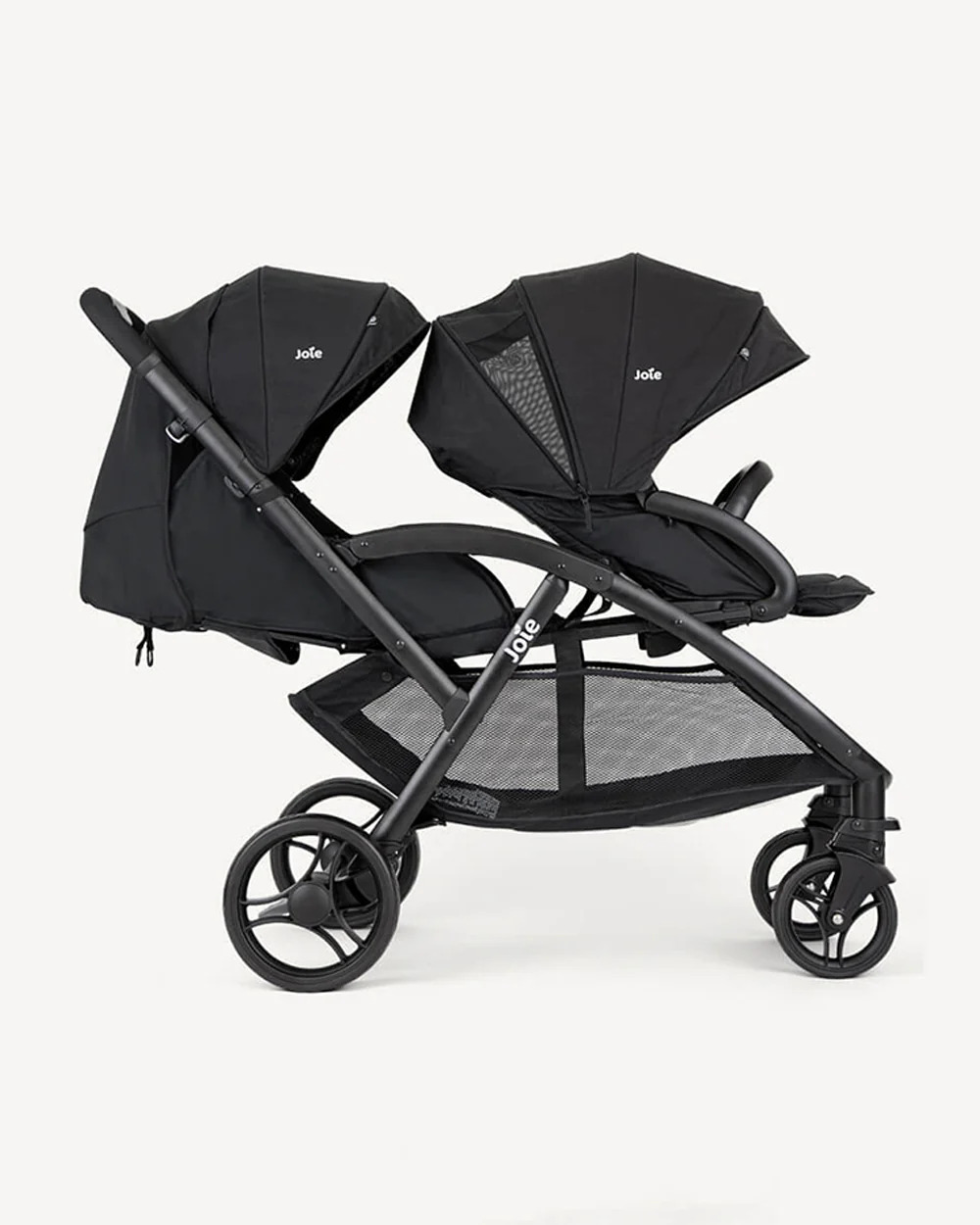 Joie Evalite Duo Twin Stroller-Multiple Recline Positions-Adjustable Leg Rest-Pram For 0 to 3Y (Upto 15 Kg)-Shale - Image 6