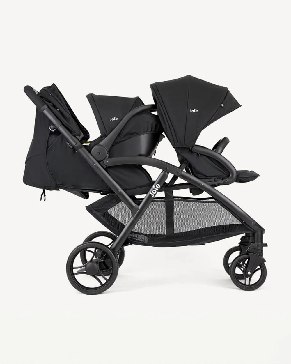 Joie Evalite Duo Twin Stroller-Multiple Recline Positions-Adjustable Leg Rest-Pram For 0 to 3Y (Upto 15 Kg)-Shale - Image 7