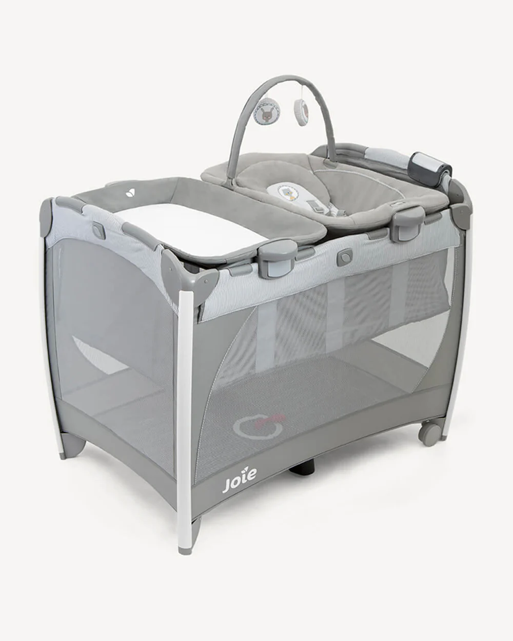 Joie Excursion Change & Bounce-Includes Changer, Bouncer & Carry Bag-5 Calming Nature Sound & 5 Classical Lullabies-Removable Bassinet-Compact Fold-For Infants-Upto 15 Kg-Portrait - Image 3