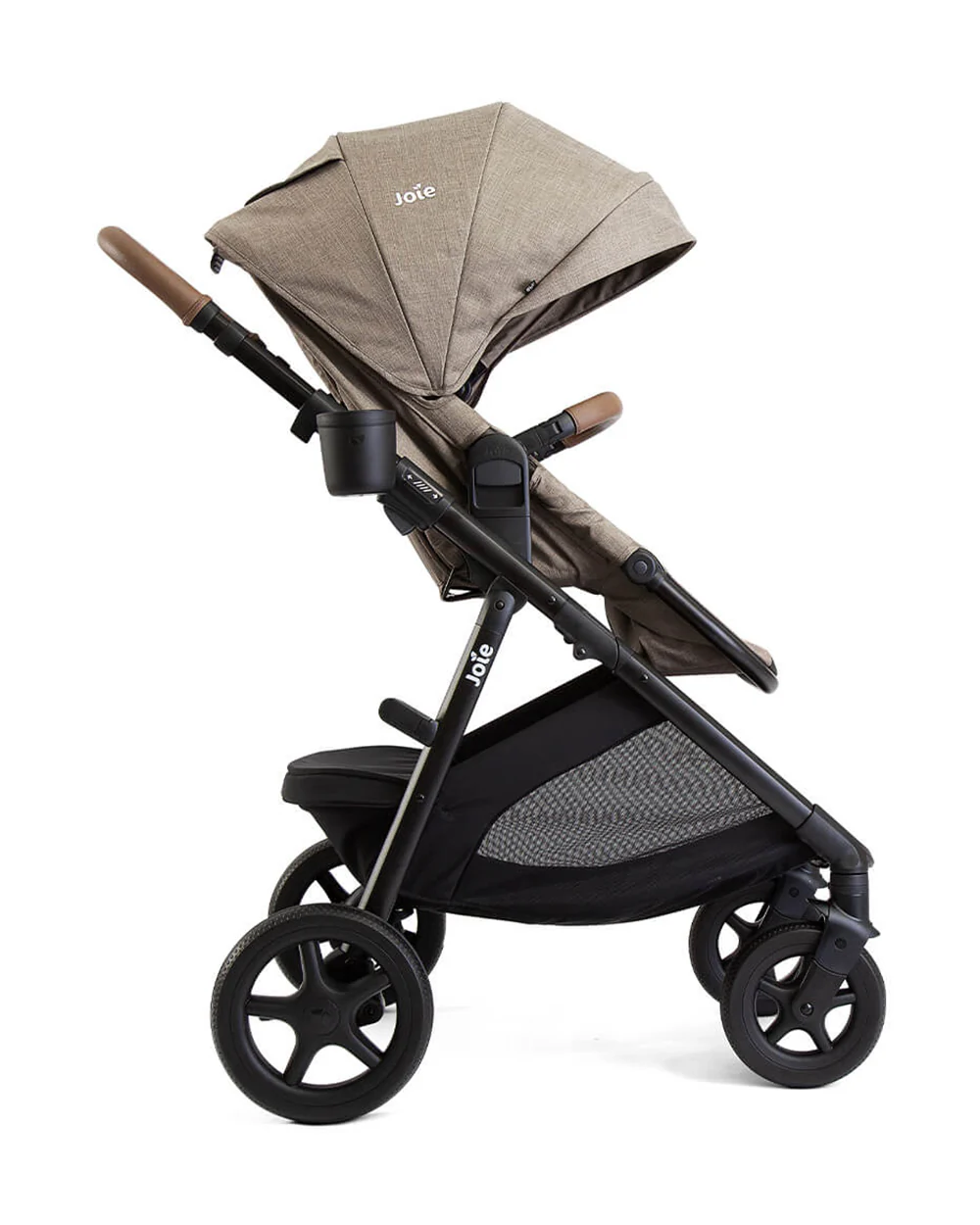 Joie Ginger Baby Stroller-Converts into Pramette (Carry Cot)-Height Adjustable & Parent Handle Bar-Reversible & Flat Reclining Seat-2 Years Warranty-Pram For 0 to 4Y (Upto 22 Kg)-Mocha - Image 6