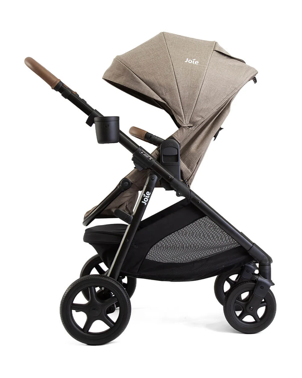 Joie Ginger Baby Stroller-Converts into Pramette (Carry Cot)-Height Adjustable & Parent Handle Bar-Reversible & Flat Reclining Seat-2 Years Warranty-Pram For 0 to 4Y (Upto 22 Kg)-Mocha - Image 7
