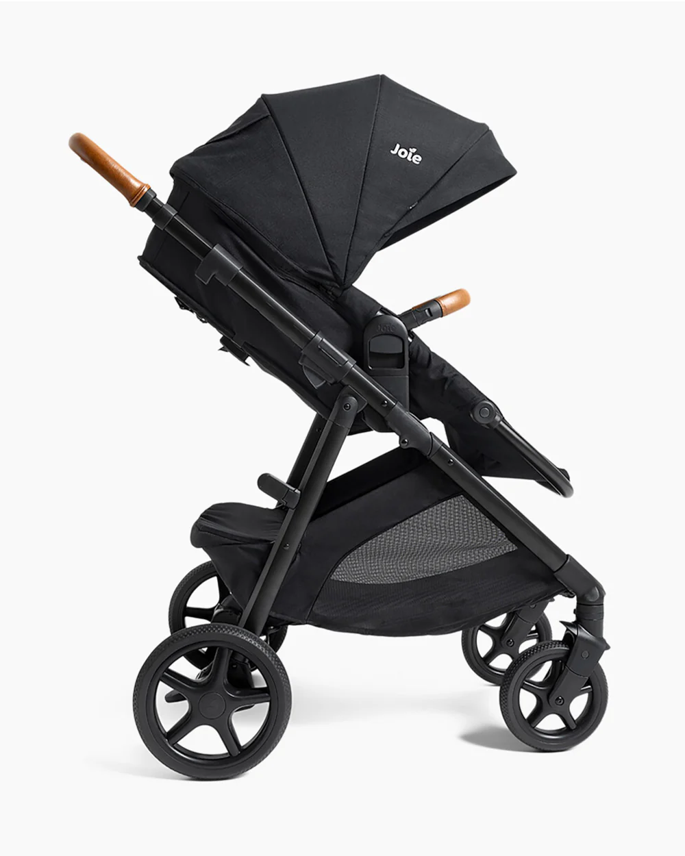 Joie Ginger Stroller-Converts into Pramette (Carry Cot)-Height Adjustable & Parent Handle Bar-Reversible & Flat Reclining Seat-2 Years Warranty-Pram For 0 to 4Y (Upto 22 Kg)-Shale - Image 8