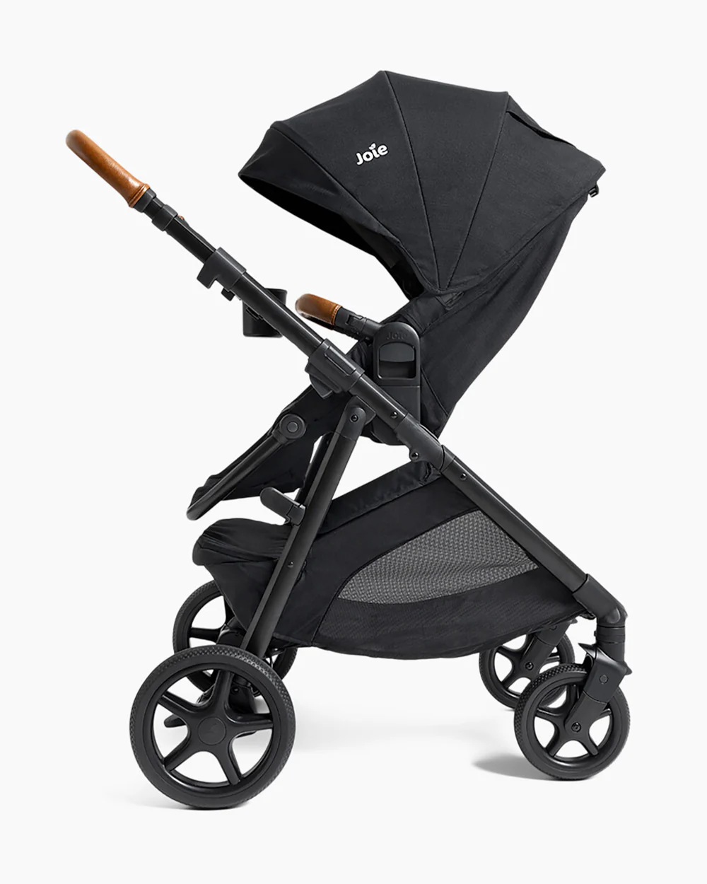 Joie Ginger Stroller-Converts into Pramette (Carry Cot)-Height Adjustable & Parent Handle Bar-Reversible & Flat Reclining Seat-2 Years Warranty-Pram For 0 to 4Y (Upto 22 Kg)-Shale - Image 9