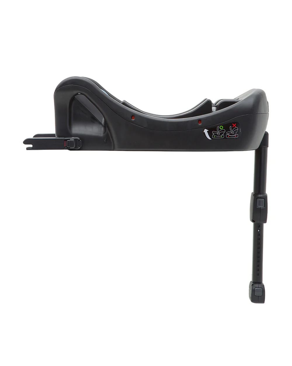 Joie i-Base 0+ ISOFIX Base-Easy One Click Connection-Adjustable Leg Support-For 0 to 1Y (Upto 13 Kg)-Black - Image 4