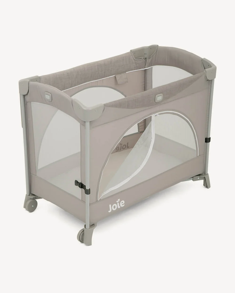 Joie Kubbie Sleep Bedside Crib & Travel Cot-With Removable Mattress-Compact Fold-Includes Travel Bag-Satellite-For 0 to 36M - Image 8
