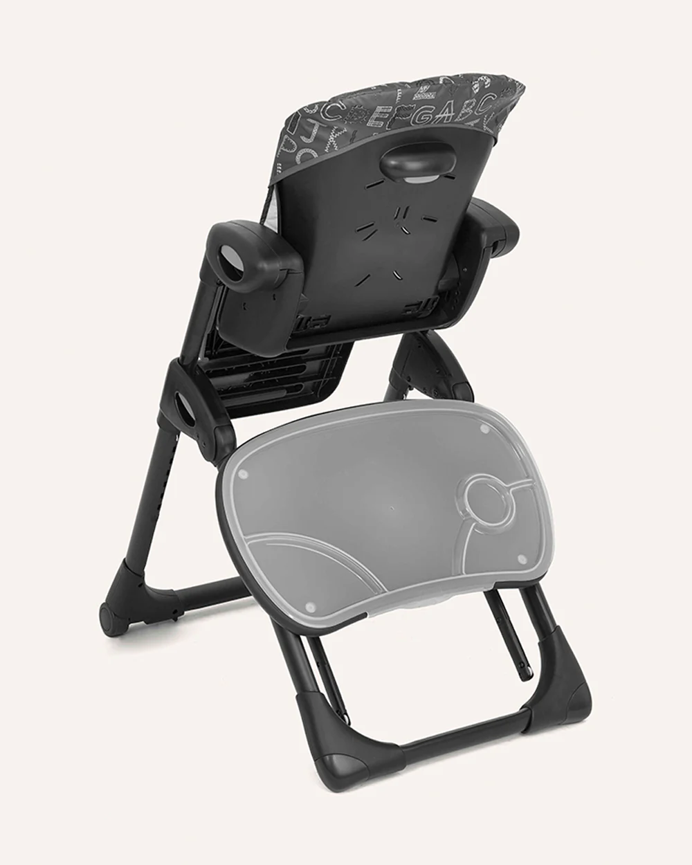 Joie Mimzy Recline High Chair-5 Position Recline-7 Height Positions-2 Years Warranty-Upto 15 Kg-ABC Charcoal - Image 9