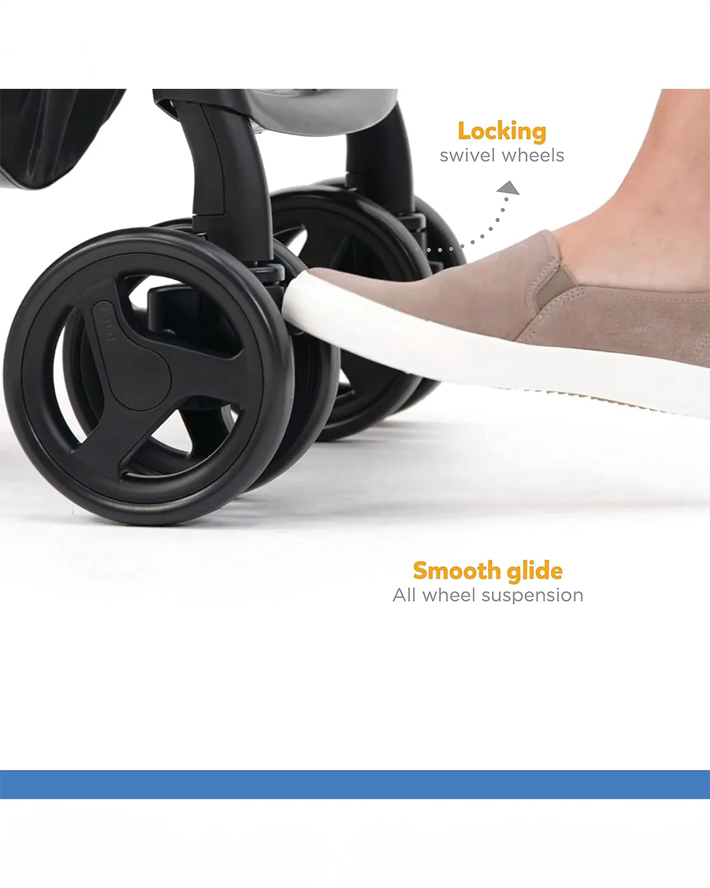 Joie Mirus Lightweight Stroller-Reversible Parent Handle Bar-Car Seat Compatible-2 Years Warranty-For 0 to 3Y (Upto 15Kg)-Lychee - Image 17