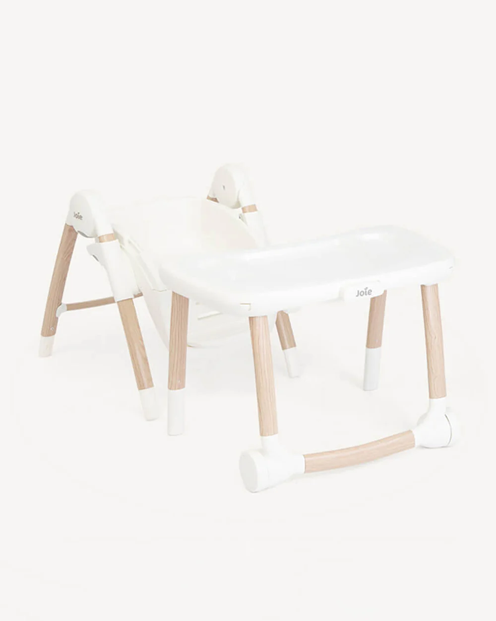 Joie Multiply 6in1 Baby High Chair-5 Level Height Adjustments With 3 Position Adjustable Tray-Convertible To Booster Seat & Mini Table-For 0 to 6Y (Upto 27Kg)-Walnunt Wood - Image 9