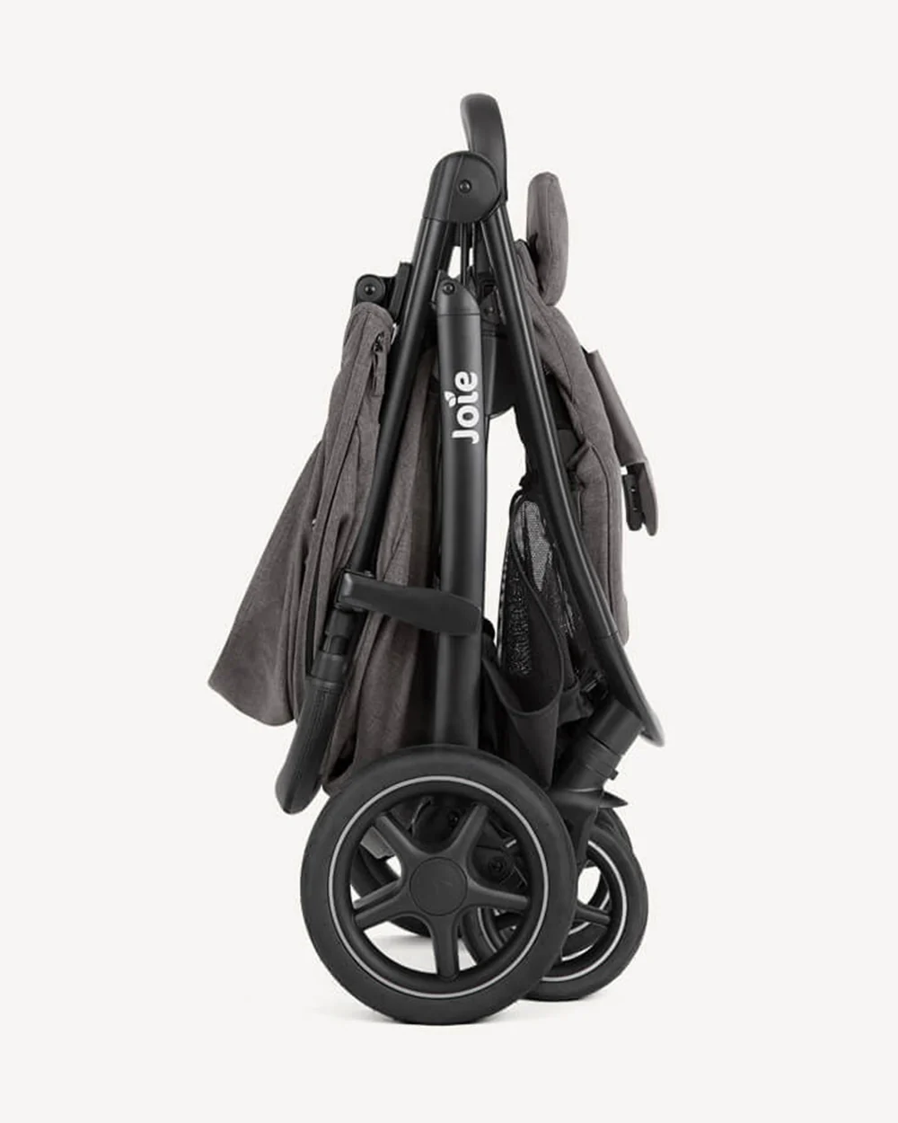 Joie Mytrax Pro Baby Stroller-Height Adjustable Parent Handle Bar-Flat Reclining Seat-One Hand Fold-Travel System Compatible-Removable Fabric-2 Years Warranty-For 0 to 4Y (Upto 22 Kg)-Thunder - Image 9