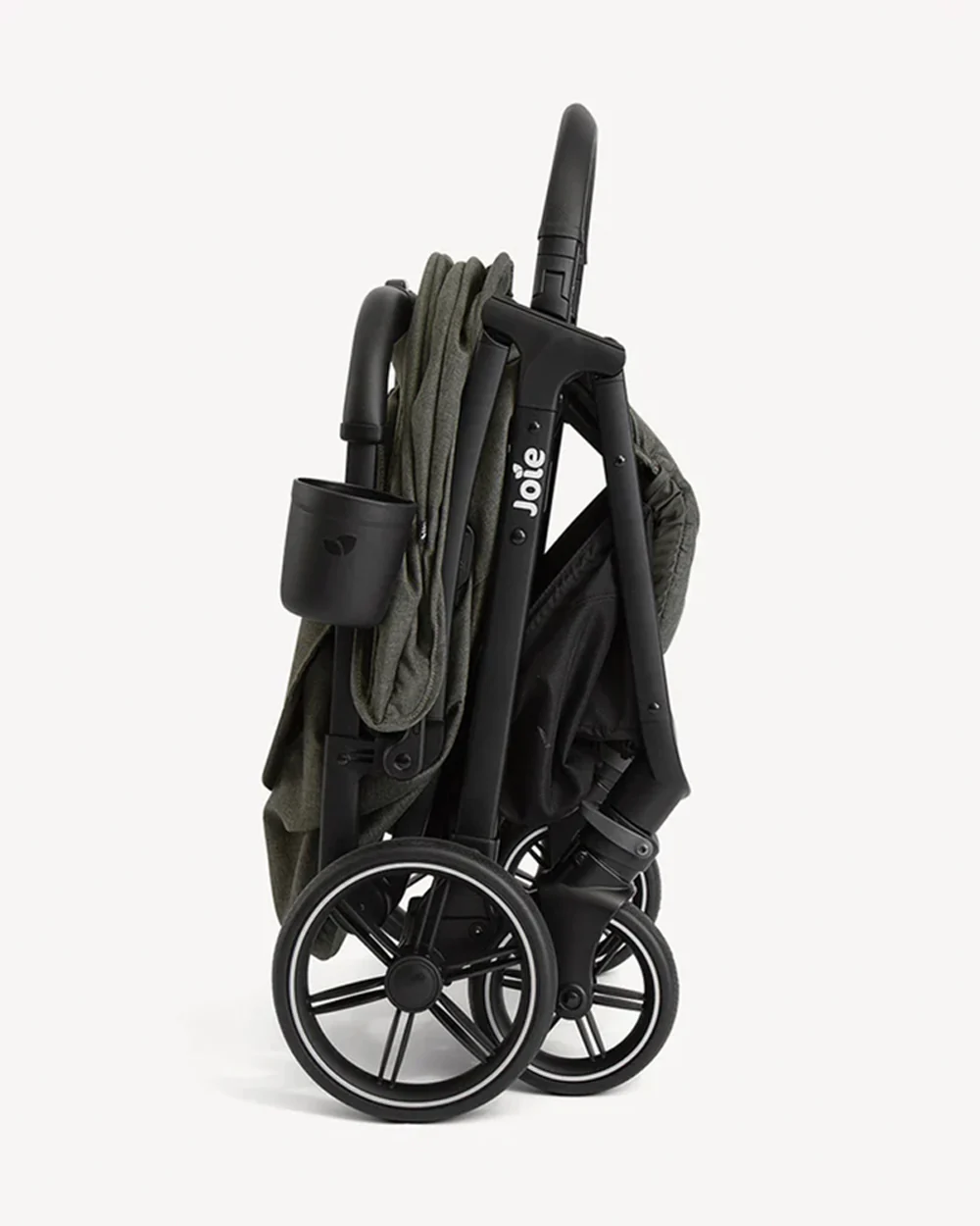 Joie Nutmeg Cabin Friendly Stroller-One Hand Fold-Near Flat Reclining Seat-Car Seat Compatible-2 Years Warranty-For 0 to 4Y (Upto 22 Kg)-Evergreen - Image 10