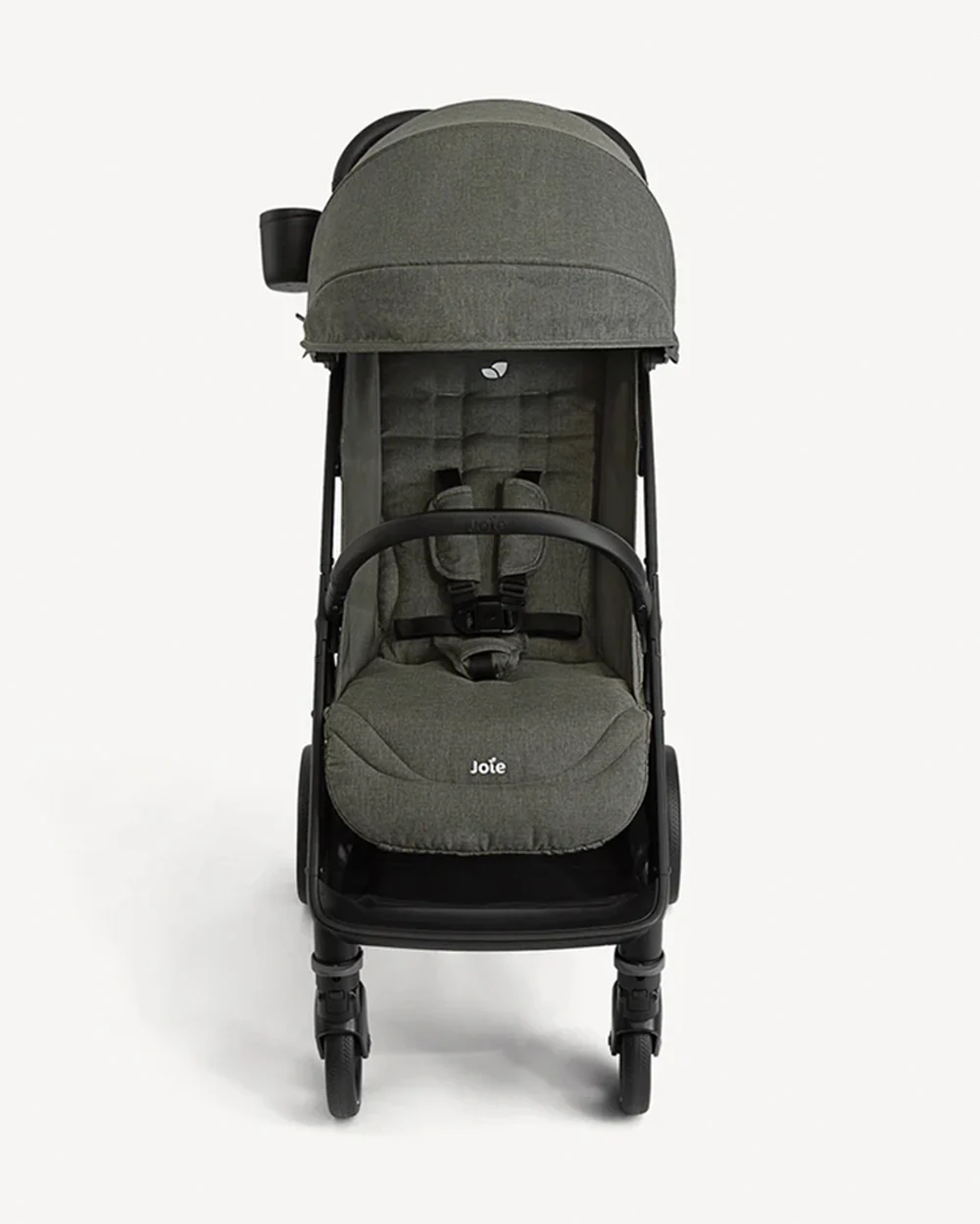 Joie Nutmeg Cabin Friendly Stroller-One Hand Fold-Near Flat Reclining Seat-Car Seat Compatible-2 Years Warranty-For 0 to 4Y (Upto 22 Kg)-Evergreen - Image 6