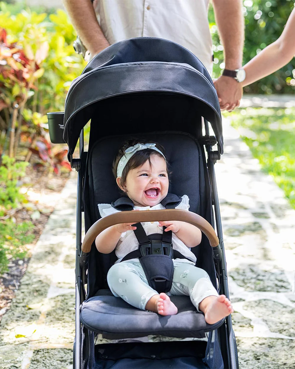 Joie Nutmeg Cabin Friendly Stroller-One Hand Fold-Near Flat Reclining Seat-Car Seat Compatible-2 Years Warranty-For 0 to 4Y (Upto 22 Kg)-Shale - Image 12