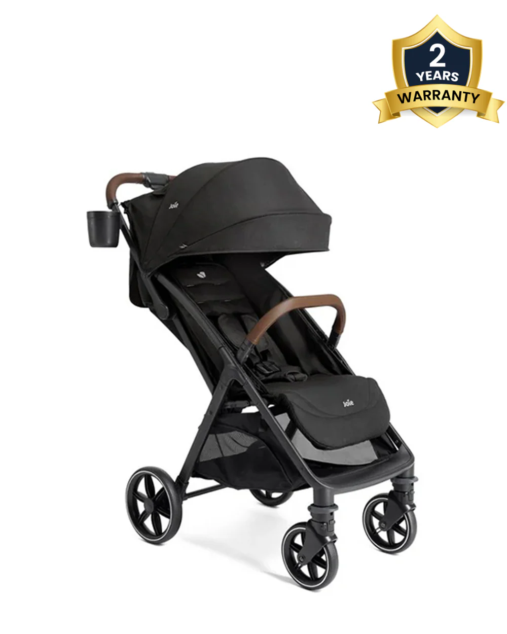 Joie Nutmeg Cabin Friendly Stroller-One Hand Fold-Near Flat Reclining Seat-Car Seat Compatible-2 Years Warranty-For 0 to 4Y (Upto 22 Kg)-Shale - Image 2