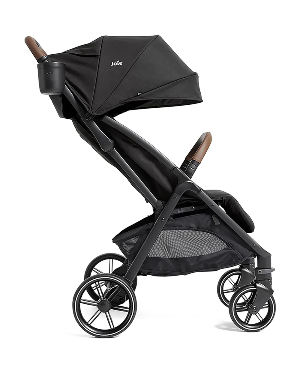Joie Nutmeg Cabin Friendly Stroller-One Hand Fold-Near Flat Reclining Seat-Car Seat Compatible-2 Years Warranty-For 0 to 4Y (Upto 22 Kg)-Shale - Image 7