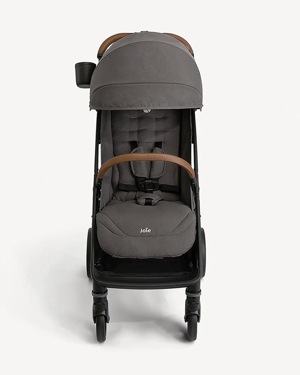 Joie Nutmeg Cabin Friendly Stroller-One Hand Fold-Near Flat Reclining Seat-Car Seat Compatible-2 Years Warranty-For 0 to 4Y (Upto 22 Kg)-Thunder - Image 6