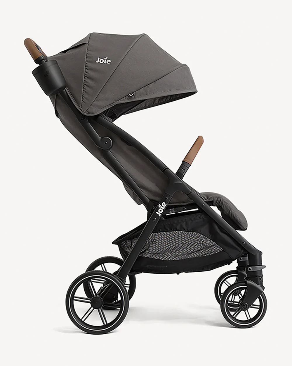Joie Nutmeg Cabin Friendly Stroller-One Hand Fold-Near Flat Reclining Seat-Car Seat Compatible-2 Years Warranty-For 0 to 4Y (Upto 22 Kg)-Thunder - Image 7