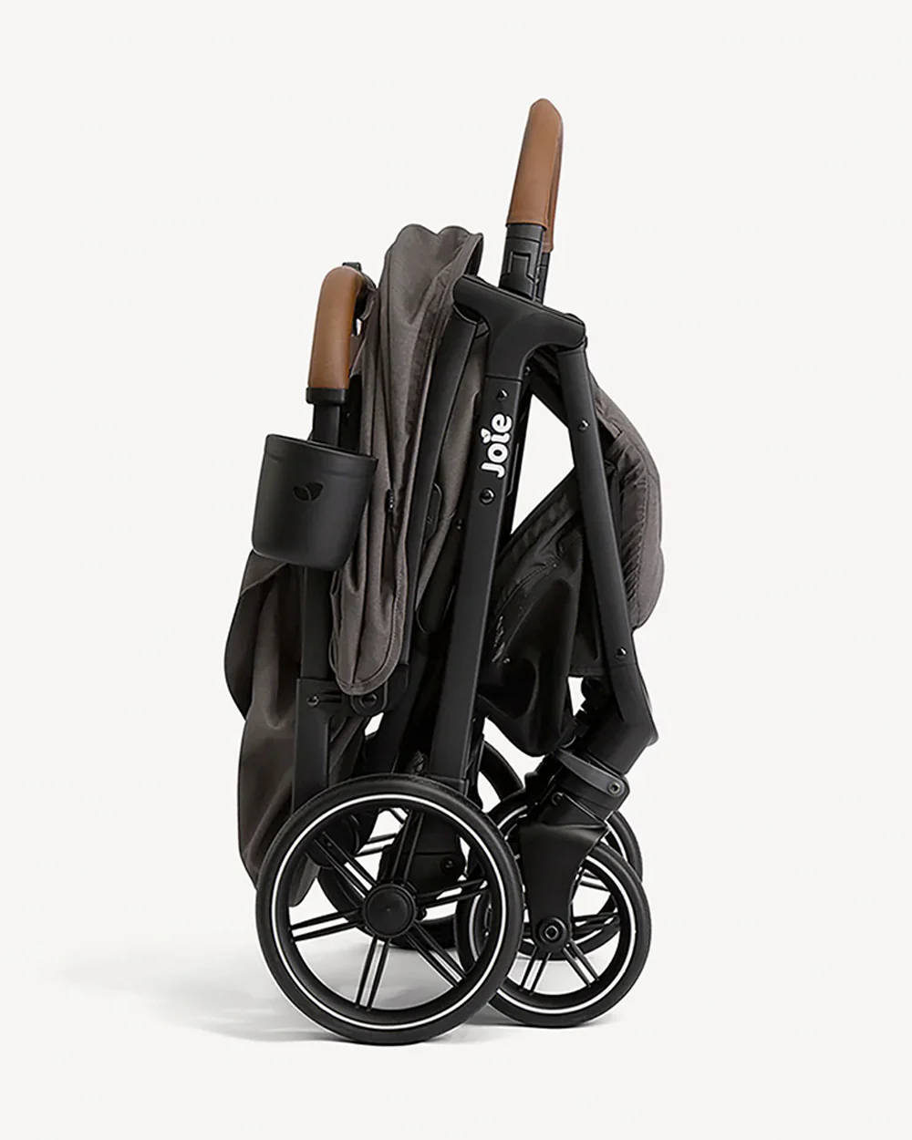 Joie Nutmeg Cabin Friendly Stroller-One Hand Fold-Near Flat Reclining Seat-Car Seat Compatible-2 Years Warranty-For 0 to 4Y (Upto 22 Kg)-Thunder - Image 8