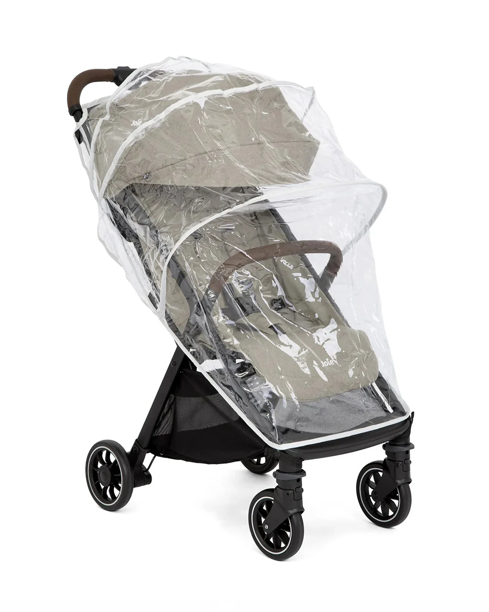 Joie Pact Pro Cabin Friendly Stroller-One Hand Fold-Flat Reclining Seat-Travel System Compatible-2 Years Warranty-Pram for 0 to 4Y (Upto 22 Kg)-Oak - Image 8