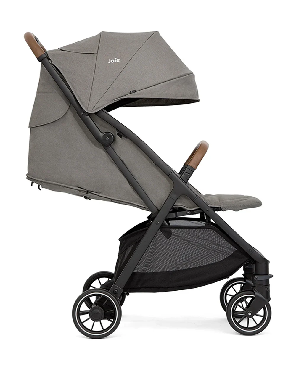 Joie Pact Pro Cabin Friendly Stroller-One Hand Fold-Flat Reclining Seat-Travel System Compatible-2 Years Warranty-Pram for 0 to 4Y (Upto 22 Kg)-Pebble - Image 7