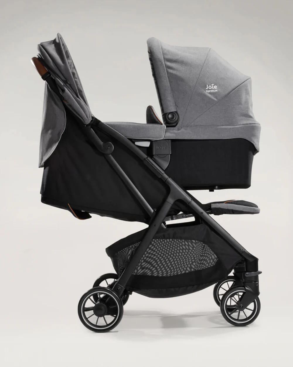 Joie Parcel Lightweight Baby Stroller-Multiple Position Recline-Travel System Compatible-Pram for 0 to 4Y (Upto 22 Kg)-Carbon - Image 12