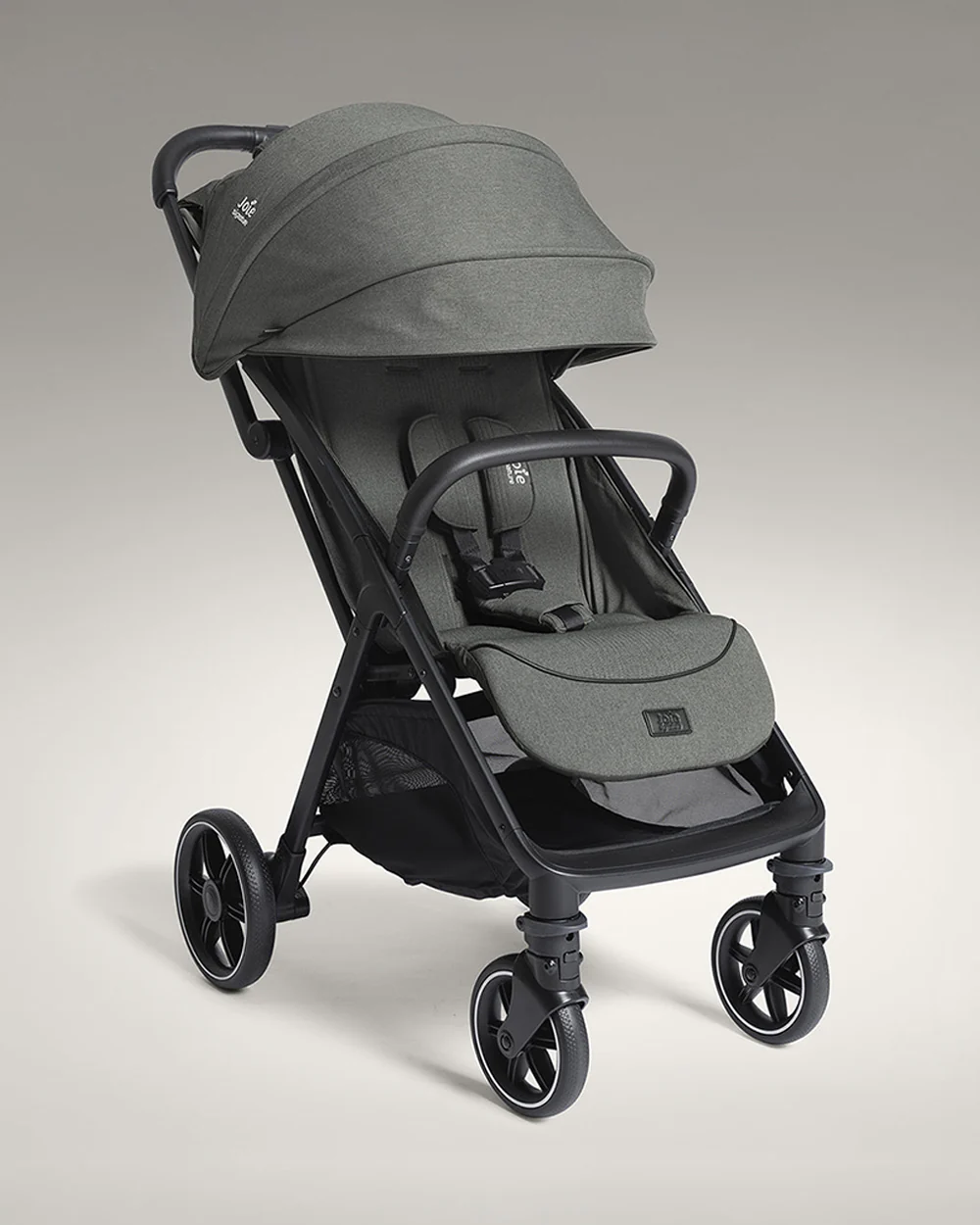Joie Parcel LX Lightweight Stroller-One Hand Fold-Flat Reclining Seat-Car Seat Compatible-Mesh Window On Canopy-2 Years Warranty-For 0 to 4Y (Upto 22 Kg)-Evergreen