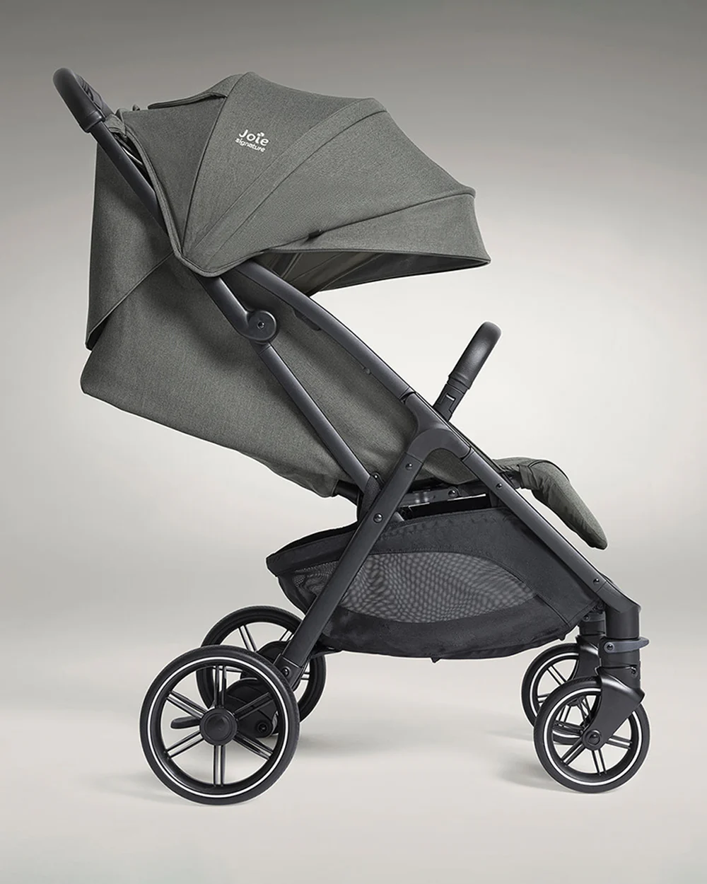 Joie Parcel LX Lightweight Stroller-One Hand Fold-Flat Reclining Seat-Car Seat Compatible-Mesh Window On Canopy-2 Years Warranty-For 0 to 4Y (Upto 22 Kg)-Evergreen - Image 11
