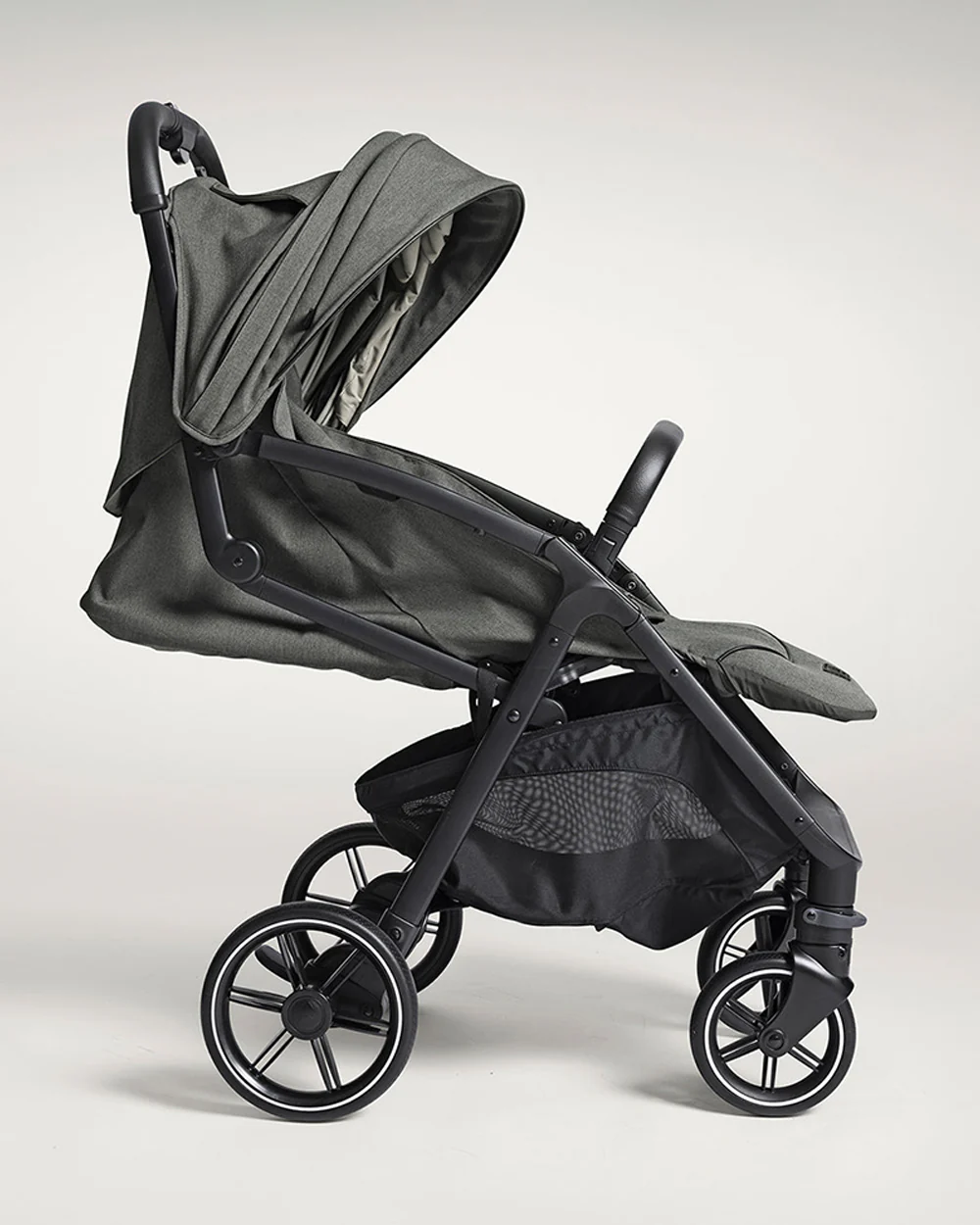 Joie Parcel LX Lightweight Stroller-One Hand Fold-Flat Reclining Seat-Car Seat Compatible-Mesh Window On Canopy-2 Years Warranty-For 0 to 4Y (Upto 22 Kg)-Evergreen - Image 12