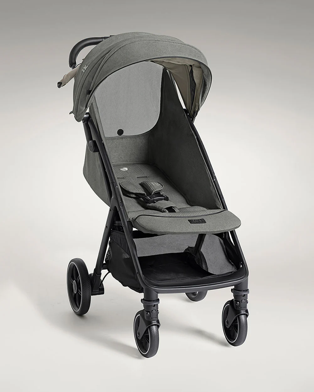 Joie Parcel LX Lightweight Stroller-One Hand Fold-Flat Reclining Seat-Car Seat Compatible-Mesh Window On Canopy-2 Years Warranty-For 0 to 4Y (Upto 22 Kg)-Evergreen - Image 16