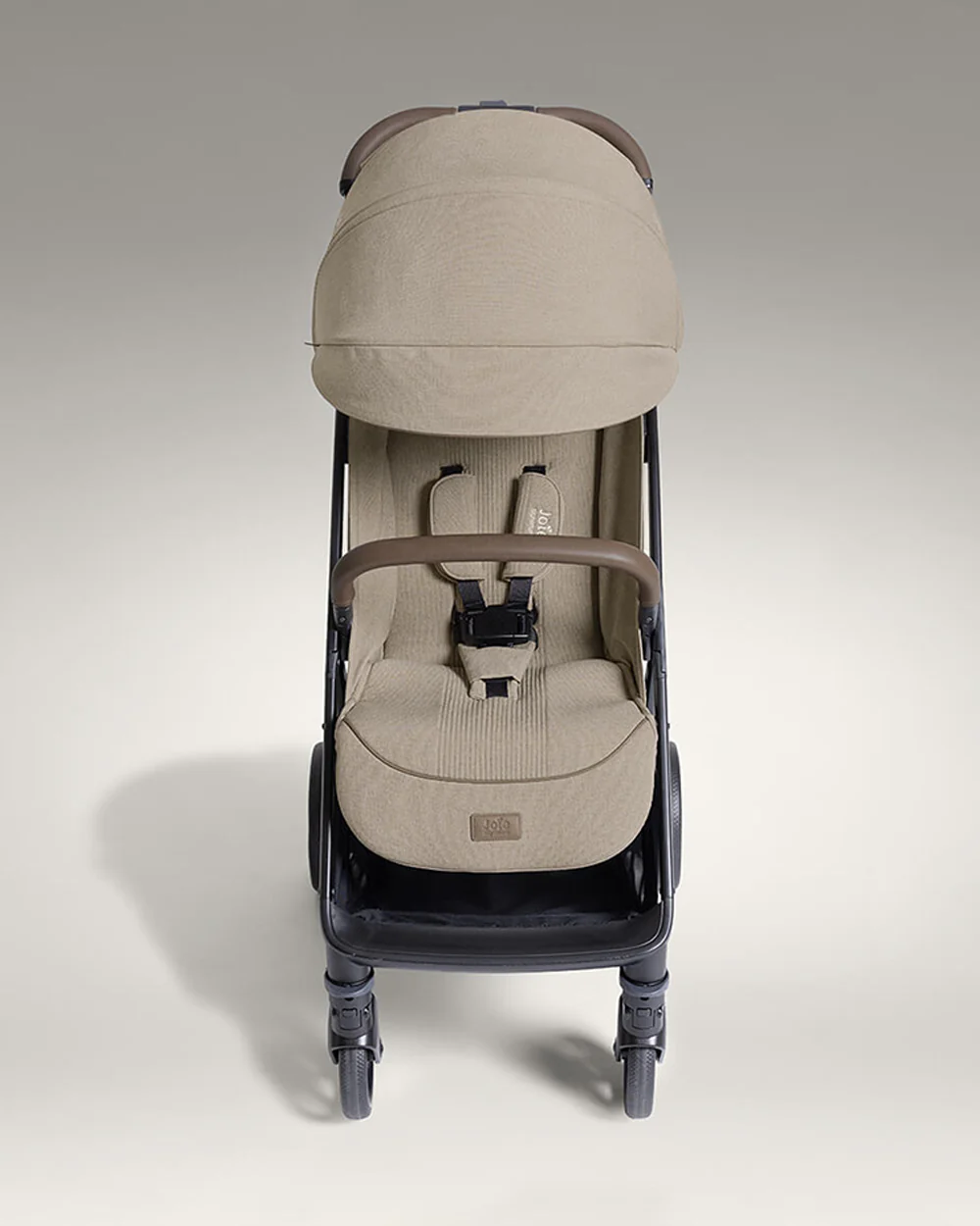 Joie Parcel LX Lightweight Stroller-One Hand Fold-Flat Reclining Seat-Car Seat Compatible-Mesh Window On Canopy-2 Years Warranty-For 0 to 4Y (Upto 22 Kg)-Sandstone - Image 11