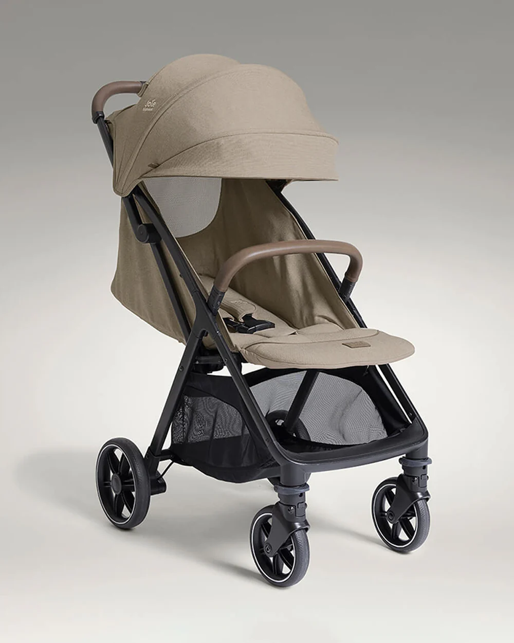 Joie Parcel LX Lightweight Stroller-One Hand Fold-Flat Reclining Seat-Car Seat Compatible-Mesh Window On Canopy-2 Years Warranty-For 0 to 4Y (Upto 22 Kg)-Sandstone - Image 7