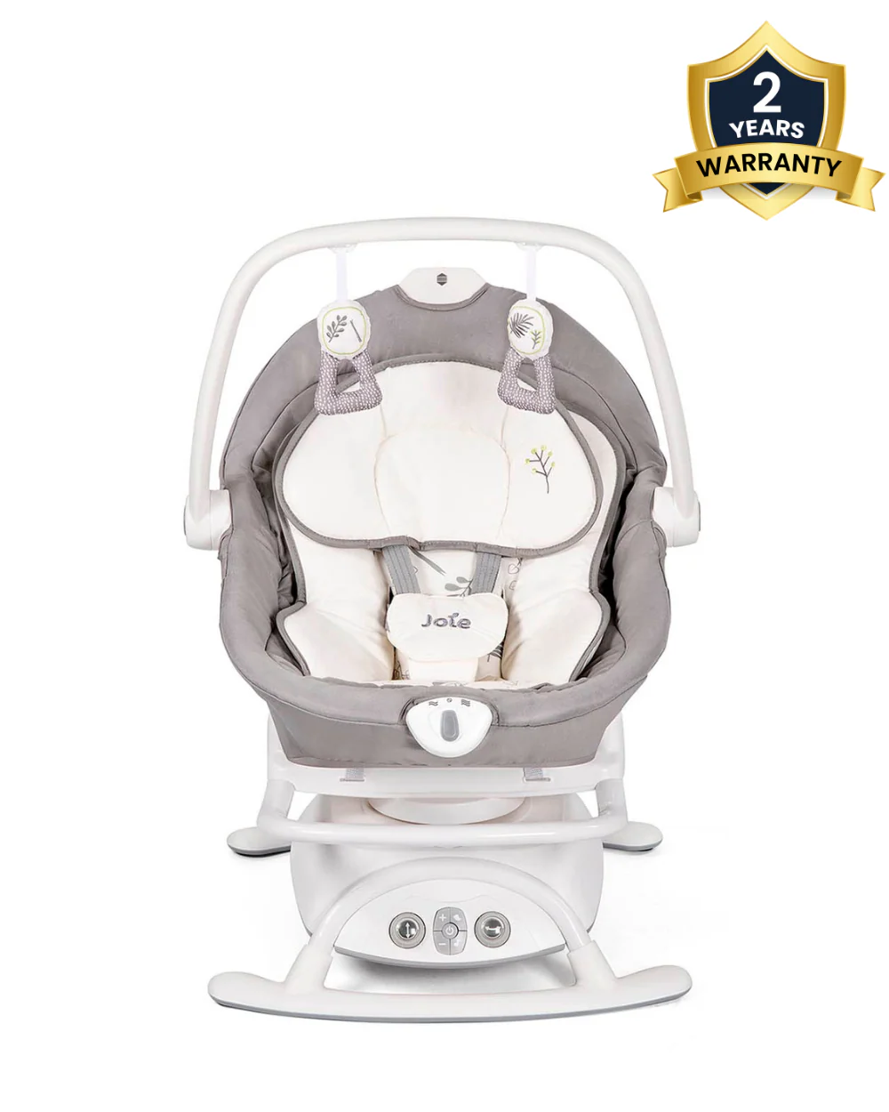 Joie Sansa 2 in 1 Baby Bouncer & Rocker-3 Position Recline-Multi Motion Soother Sways Side to Side-With Toy Bar & Two Plush Toys-For 0 to 9 Kg-Fern - Image 2