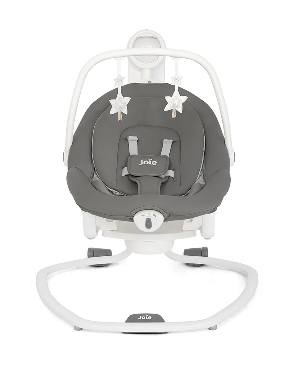 Joie Serina 2in1 Baby Swing & Rocker-6 Swing Speeds-3 Positions Recline-With Toy Bar-2 Years Warranty-For 0 to 9 Kg-Cosmo Grey - Image 4