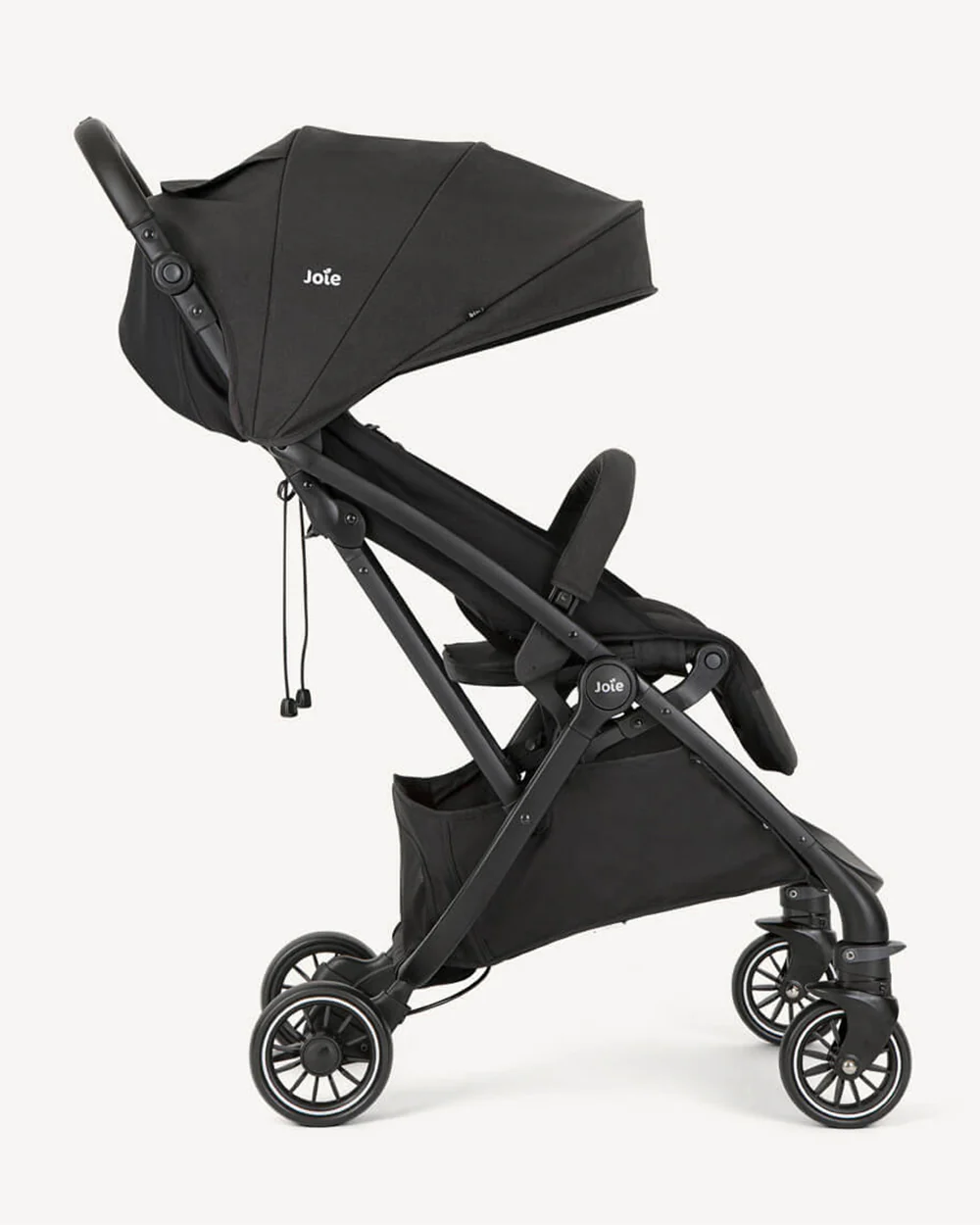 Joie Tourist Lightweight Baby Stroller-Flat Reclining Seat-One Hand Fold-Travel System Compatible-Includes Rain Cover, Travel Bag & Adapters-2 Years Warranty-For 0 to 3Y (Upto 15Kg)-Shale - Image 6
