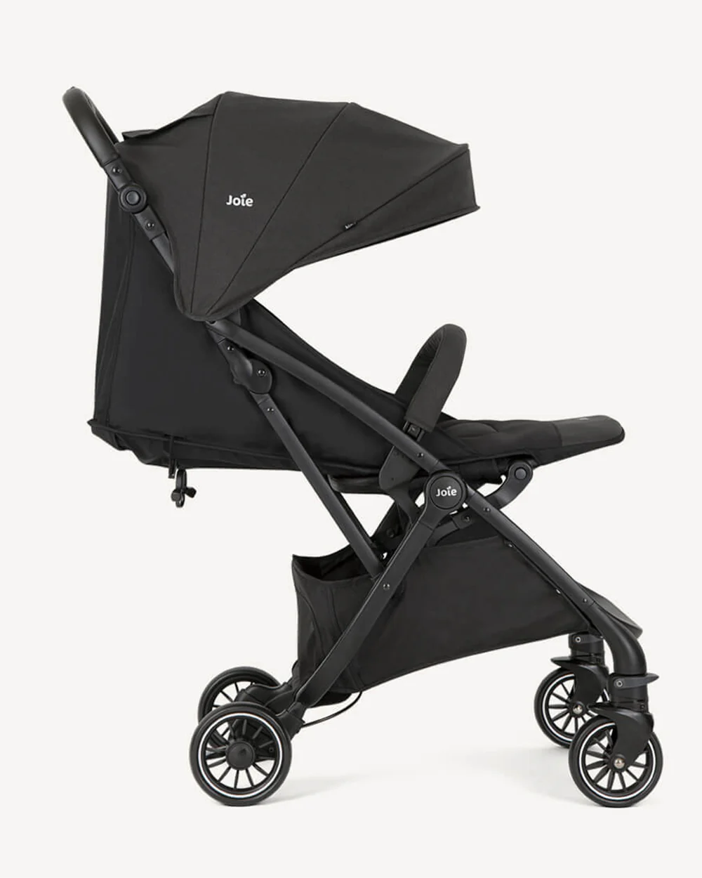 Joie Tourist Lightweight Baby Stroller-Flat Reclining Seat-One Hand Fold-Travel System Compatible-Includes Rain Cover, Travel Bag & Adapters-2 Years Warranty-For 0 to 3Y (Upto 15Kg)-Shale - Image 7