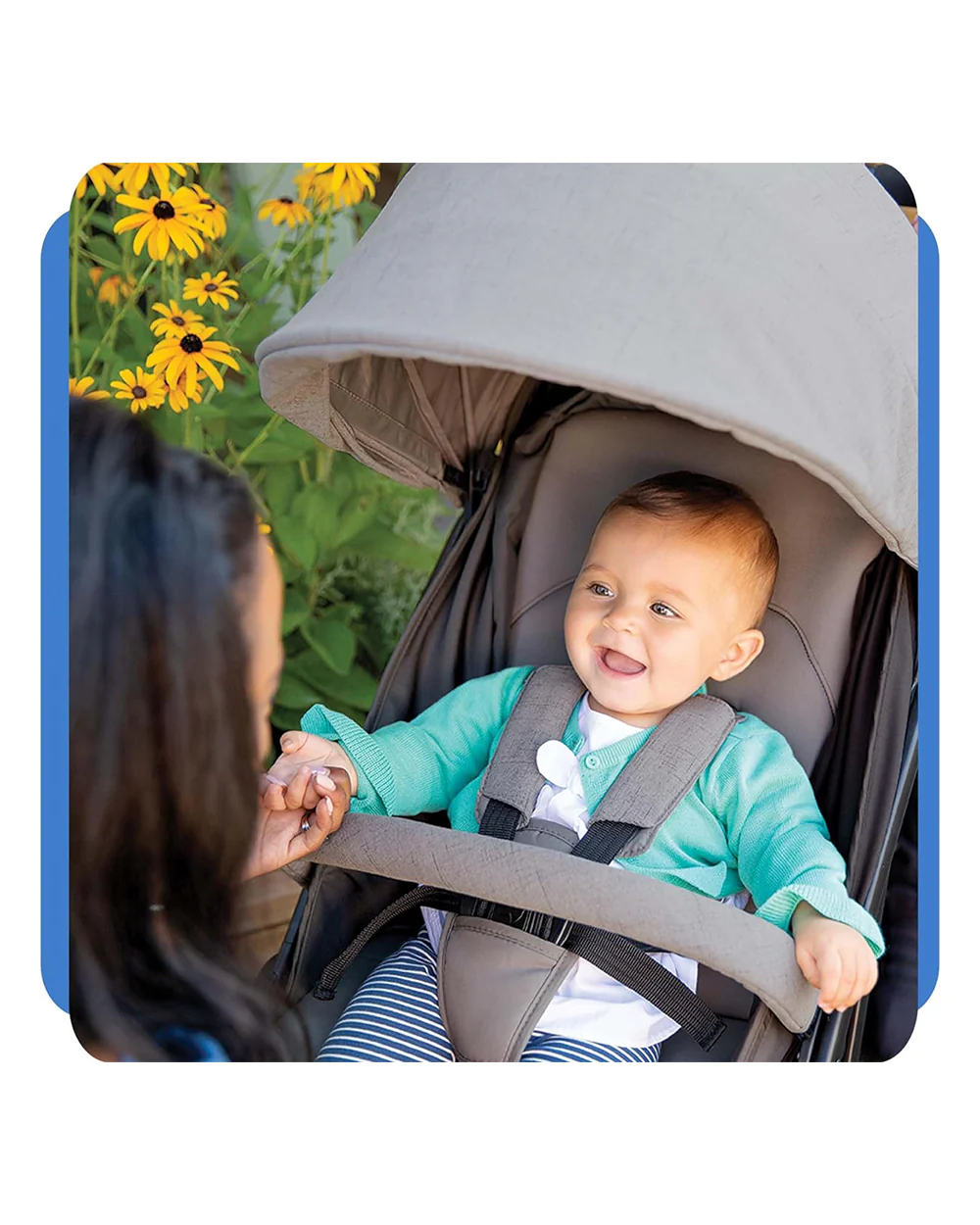 Joie Tourist Lightweight Baby Stroller-Flat Reclining Seat-One Hand Fold-Travel System Compatible-Includes Rain Cover, Travel Bag & Adapters-2 Years Warranty-For 0 to 3Y (Upto 15Kg)-Pebble - Image 16