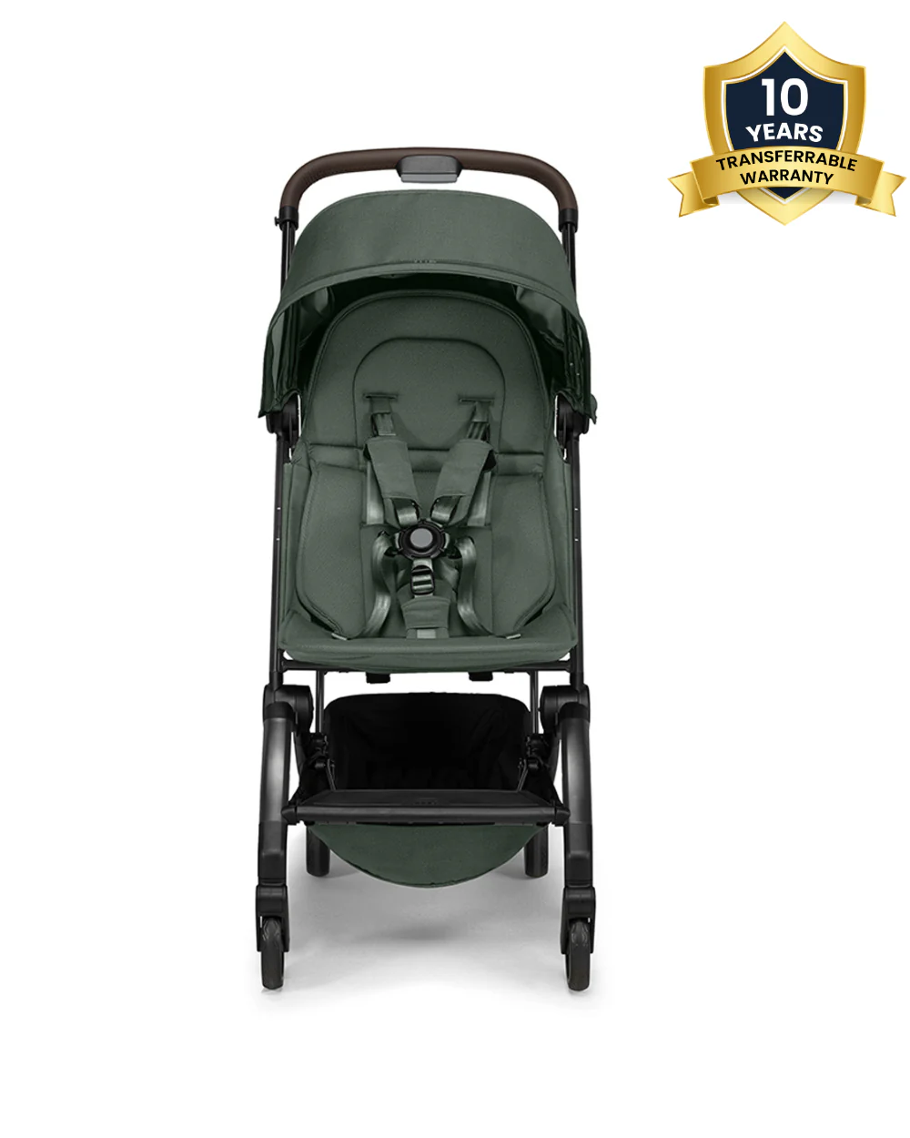 Joolz Aer+ Cabin Friendly Stroller-All Wheel Suspension-One Hand Fold-Flat Reclining Seat-Travel System Compatible-Includes Travel Bag-10 Years Transferable Warranty-For 0 to 4Y (Upto 22Kg)-Forest Green - Image 2