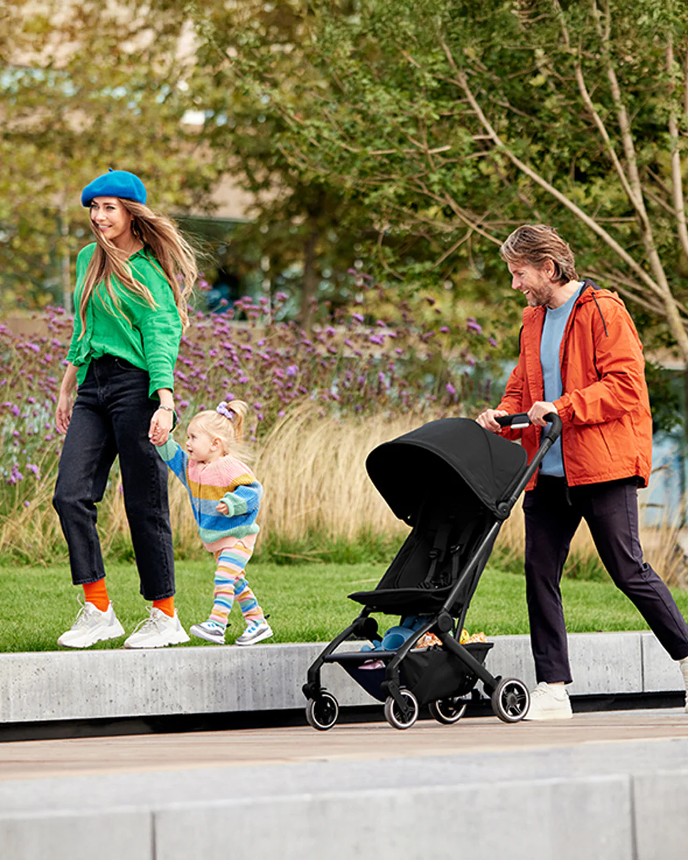 Joolz Aer+ Cabin Friendly Stroller-All Wheel Suspension-One Hand Fold-Flat Reclining Seat-Travel System Compatible-Includes Travel Bag-10 Years Transferable Warranty-For 0 to 4Y (Upto 22Kg)-Space Black - Image 21