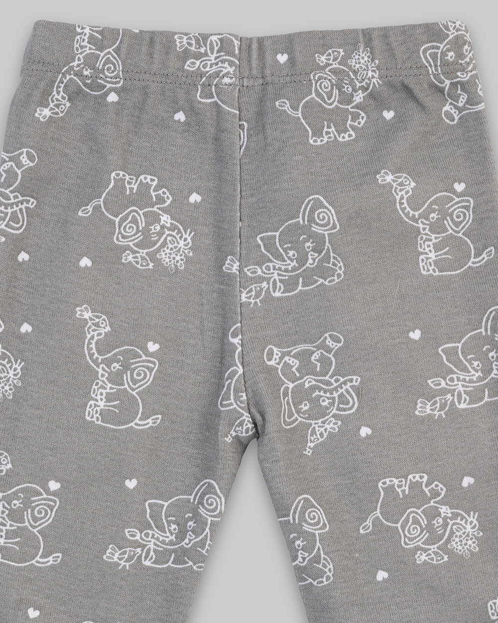 Kaarpas Grey PJ Set-Jumbo Elephant-Organic Cotton-For Infants - Image 3
