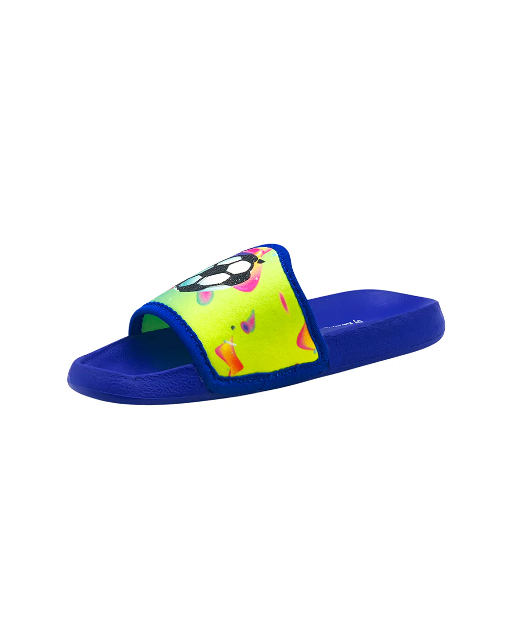 Kazarmax Blue Football Print Slippers For Infants - Image 4