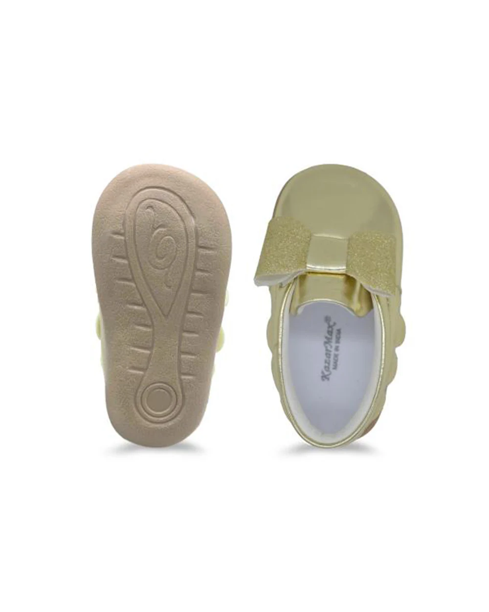 Kazarmax Golden Bow Slip On Bellies For Infants - Image 3