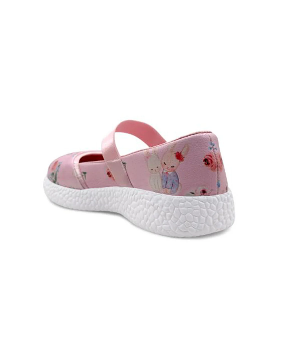 Kazarmax Pink Shimmer Rabbits Slip On Bellies For Infants - Image 3