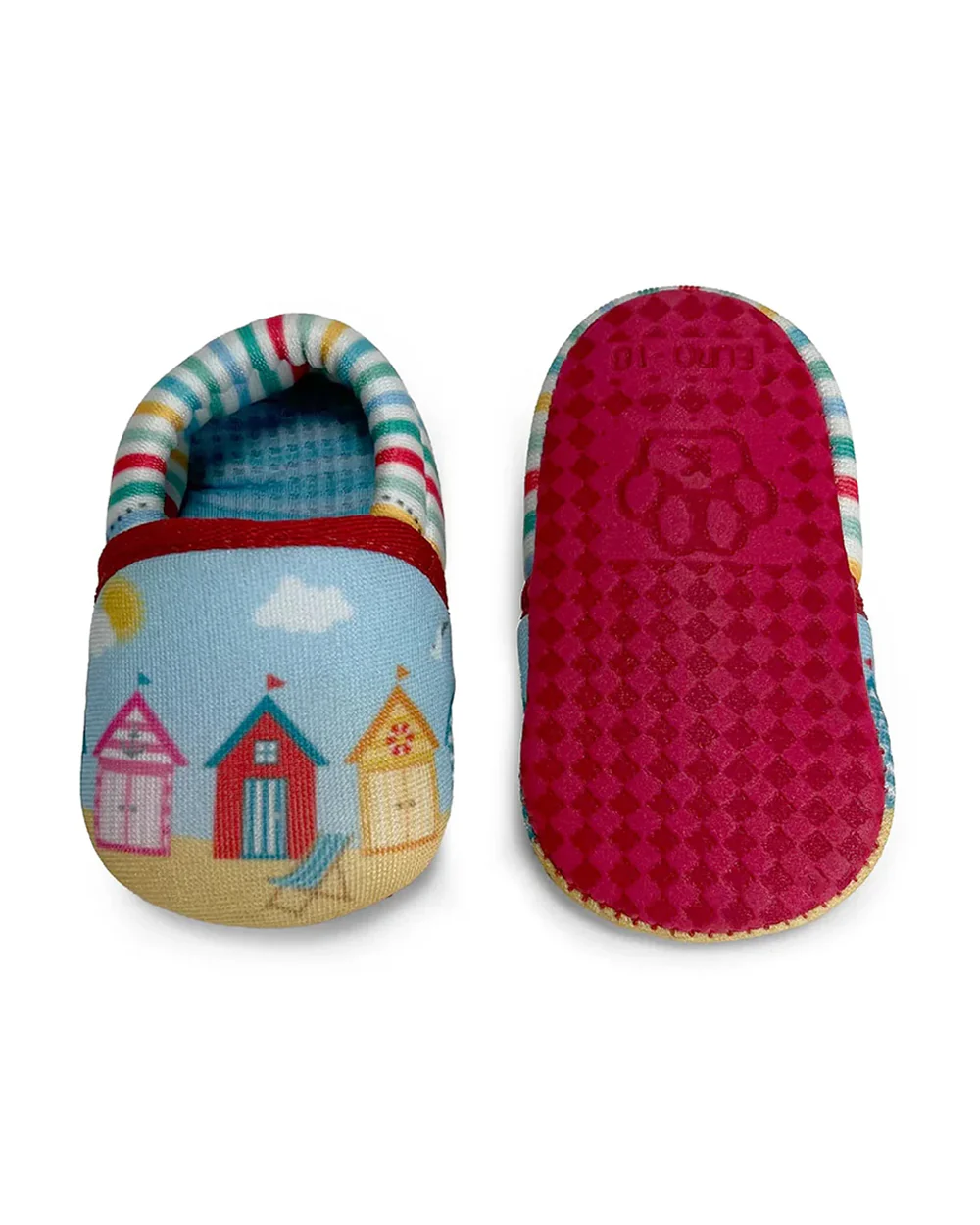 Kazarmax Sea Green Pre-Walker Shoes-Other Prints-Cotton-Pack of 4-For Infants - Image 5