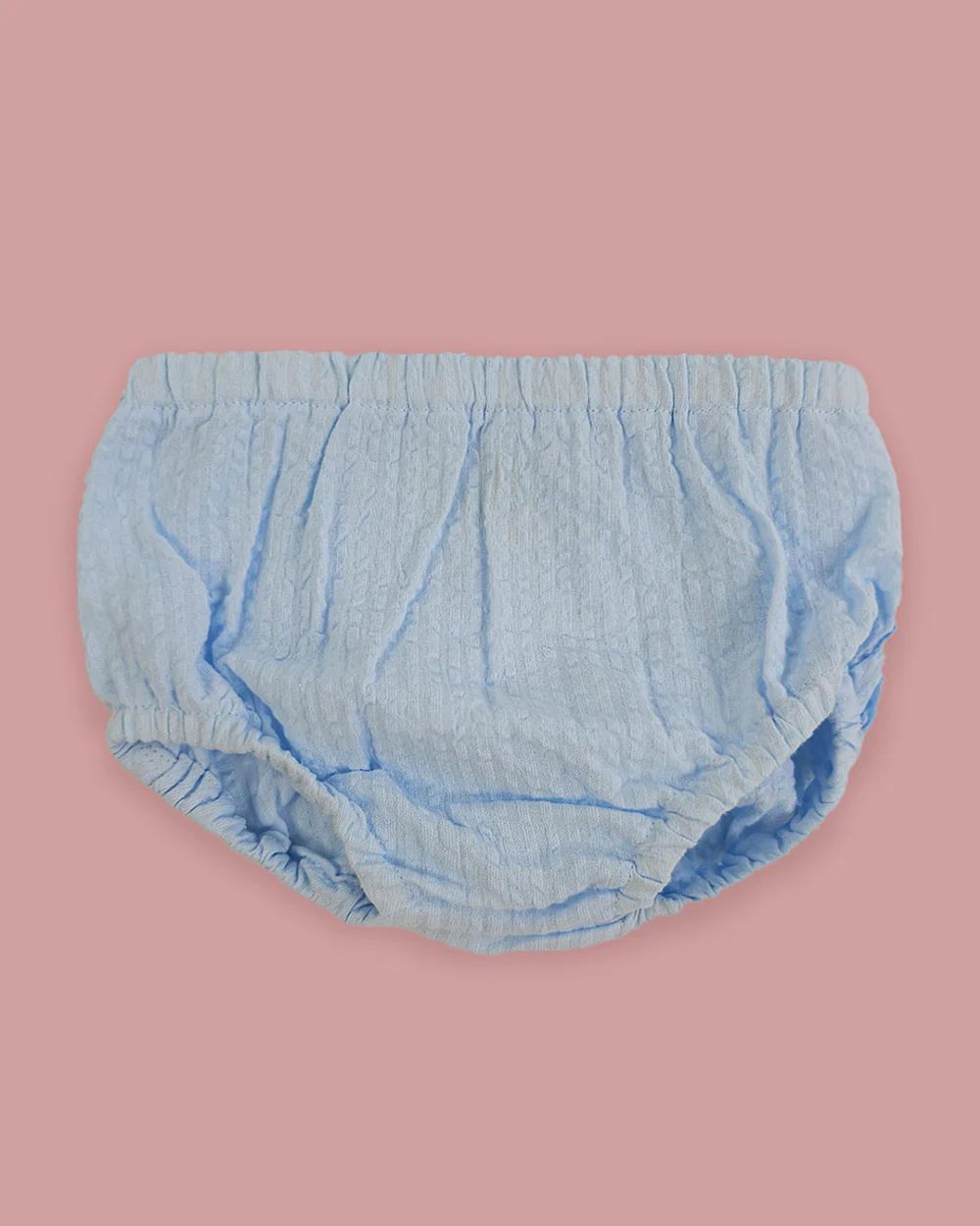 Keebee Blue Bloomer-Solid-Cotton-For Infants