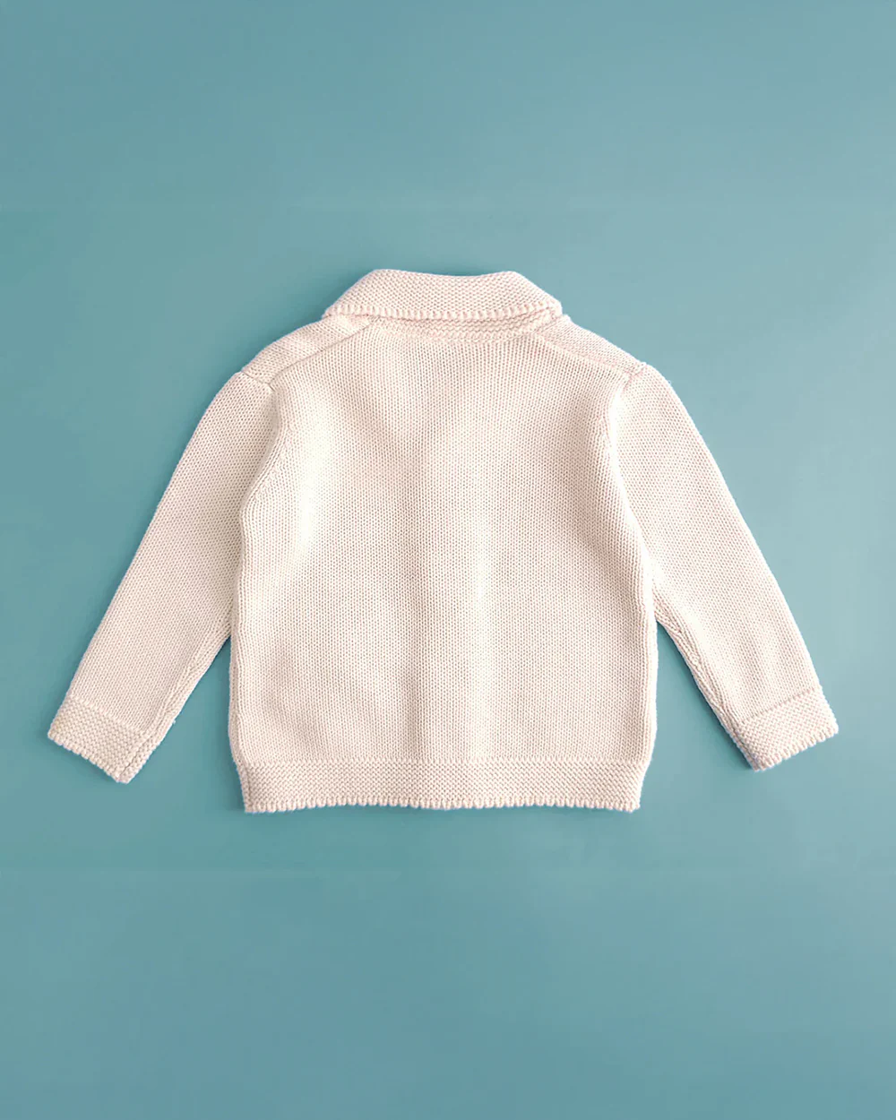 Keebee Pastel Pink Winter Wear Cardigan-Embroidered-100% GOTS Certified Organic Cotton-For Infants - Image 2