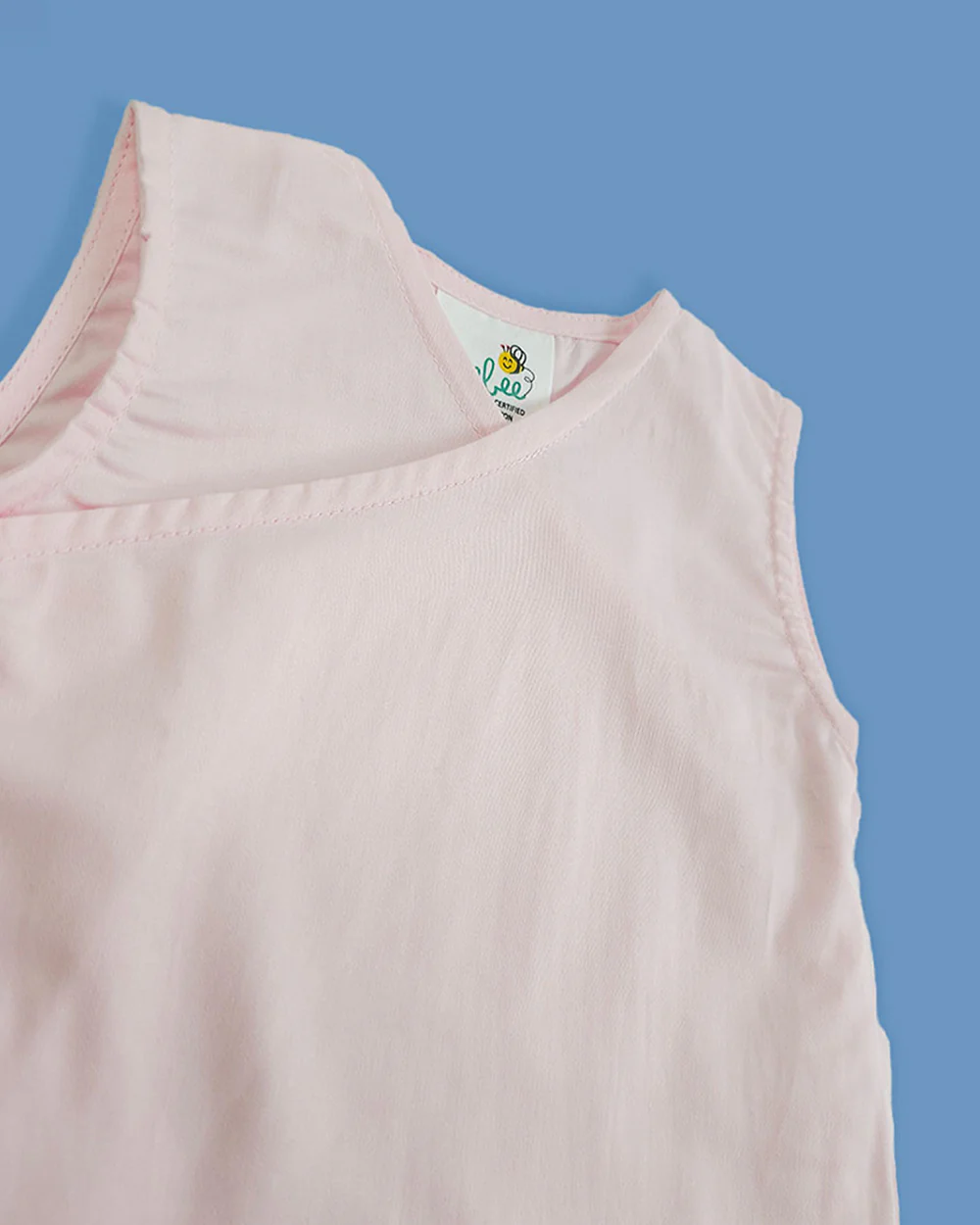 Keebee Pink Jhabla Set-Solid-Cotton-For Infants - Image 4